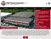 Tablet Screenshot of prandicaminetti.com
